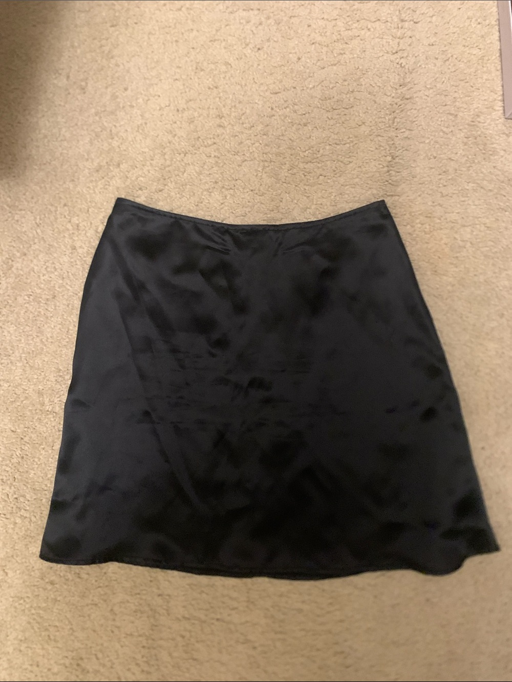 Reformation Black 100% Silk Skirt
